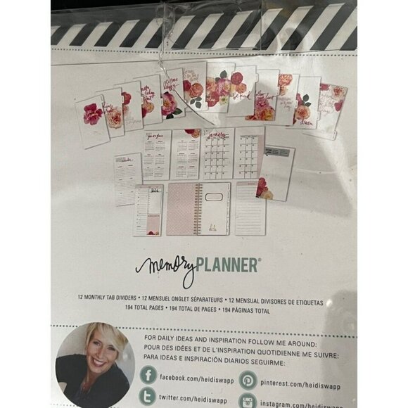 Heidi Swapp gold spiral ring One Day at a Time Planner - Picture 3 of 5